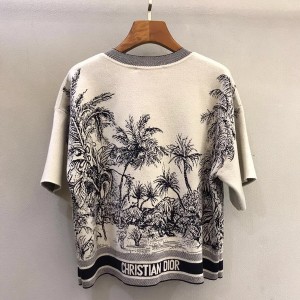 Christian Dior Toile De Jouy Tropicalia Print Wool Sweater Fall/Winter 2021 Collection - Image 6