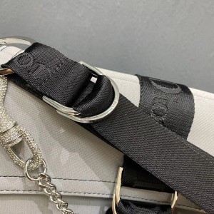 Christian Dior Vintage Punk Hardcore Bag 33cm Canvas/Calfskin Leather Fall/Winter 2020 Collection - Image 8