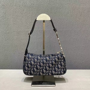 Christian Dior Vintage Shoulder Bag 23cm Canvas/Calfskin Leather Fall/Winter 2020 Collection - Image 3