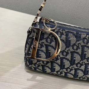 Christian Dior Vintage Shoulder Bag 23cm Canvas/Calfskin Leather Fall/Winter 2020 Collection - Image 4