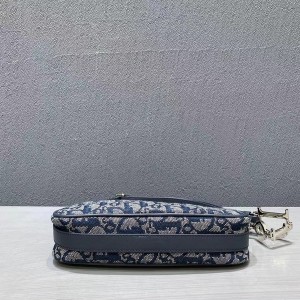 Christian Dior Vintage Shoulder Bag 23cm Canvas/Calfskin Leather Fall/Winter 2020 Collection - Image 5