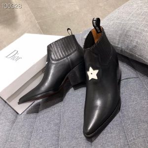 Christian Dior Western Boots Calfskin Leather Fall/Winter 2020 Collection - Image 4