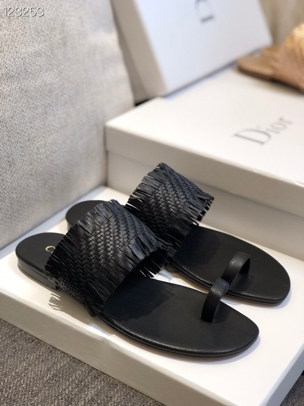Christian Dior Woven Sandal Calfskin Leather Spring/Summer 2020 Collection Size
