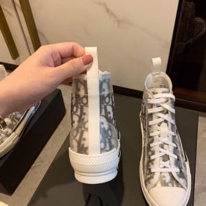 Christian Dior x KAWS Dior Oblique B23 Converse Hi-Top Sneakers Calfskin Leather Spring/Summer 2019 Collection - Image 6