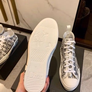 Christian Dior x KAWS Dior Oblique B23 Converse Hi-Top Sneakers Calfskin Leather Spring/Summer 2019 Collection - Image 7