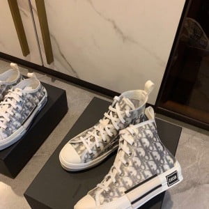 Christian Dior x KAWS Dior Oblique B23 Converse Hi-Top Sneakers Calfskin Leather Spring/Summer 2019 Collection - Image 10