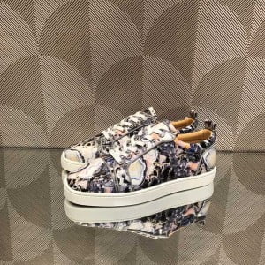 Christian Louboutin Junior Orlato Low-Top Mens Sneakers Canvas/Calfskin Leather Fall/Winter 2021 Collection - Image 3