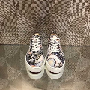 Christian Louboutin Junior Orlato Low-Top Mens Sneakers Canvas/Calfskin Leather Fall/Winter 2021 Collection - Image 4