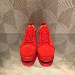 Christian Louboutin Lou Low-Top Mens Sneakers Suede/Calfskin Leather Fall/Winter 2021 Collection - Image 3