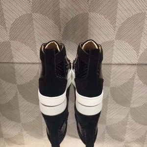 Christian Louboutin Lou Spike High-Top Mens Sneakers Calfskin Leather Fall/Winter 2021 Collection - Image 3