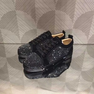 Christian Louboutin Lou Strassed Low-Top Mens Sneakers Calfskin Leather Fall/Winter 2021 Collection - Image 3