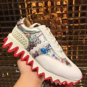 Christian Louboutin Loubishark Mens Sneakers Calfskin Leather Fall/Winter 2021 Collection - Image 3