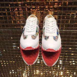 Christian Louboutin Loubishark Mens Sneakers Calfskin Leather Fall/Winter 2021 Collection - Image 4