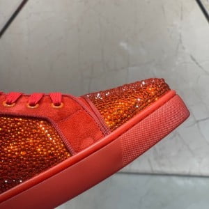 Christian Louboutin Strass Lou Low-Top Mens Sneakers Calfskin Leather Fall/Winter 2021 Collection - Image 3