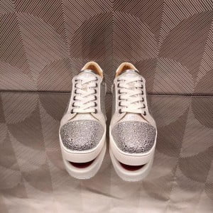 Christian Louboutin Strass Lou Low-Top Mens Sneakers Calfskin Leather Fall/Winter 2021 Collection - Image 3