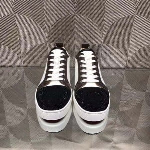Christian Louboutin Strass Lou Low-Top Mens Sneakers Calfskin Leather Fall/Winter 2021 Collection - Image 4
