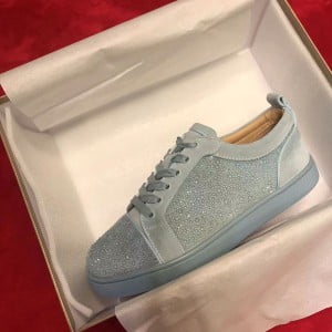 Christian Louboutin Strass Lou Low-Top Mens Sneakers Calfskin Leather Fall/Winter 2021 Collection - Image 7