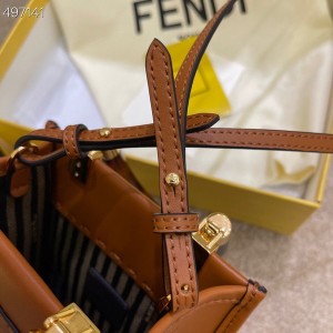 Fendi Mini Sunshine Shopper Tote Bag 18cm Calfskin Leather Fall/Winter 2021 Collection - Image 3