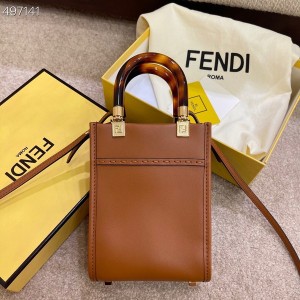 Fendi Mini Sunshine Shopper Tote Bag 18cm Calfskin Leather Fall/Winter 2021 Collection - Image 4