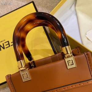 Fendi Mini Sunshine Shopper Tote Bag 18cm Calfskin Leather Fall/Winter 2021 Collection - Image 5