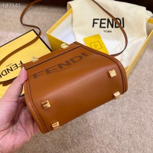 Fendi Mini Sunshine Shopper Tote Bag 18cm Calfskin Leather Fall/Winter 2021 Collection - Image 6