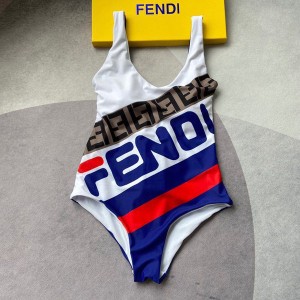 Fendi x Fila One Piece Bikini Swimsuit Spring/Summer 2020 Collection - Image 3