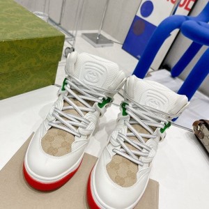 Gucci Basket Hi-Top Sneaker Calfskin Leather Spring/Summer 2022 Collection - Image 6
