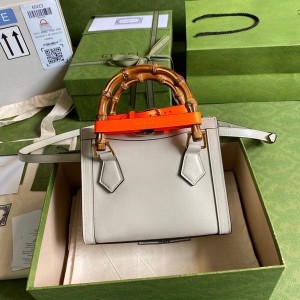 Gucci Diana Bamboo Tote Bag 20cm 655661 Calfskin Leather Spring/Summer 2022 Collection - Image 3