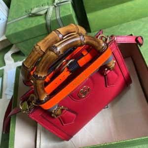 Gucci Diana Bamboo Tote Bag 20cm 655661 Calfskin Leather Spring/Summer 2022 Collection - Image 4