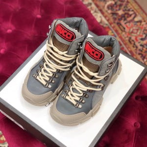 Gucci Flashtrek GG Hightop Sneakers Calfskin Leather Fall/Winter 2019 Collection - Image 3