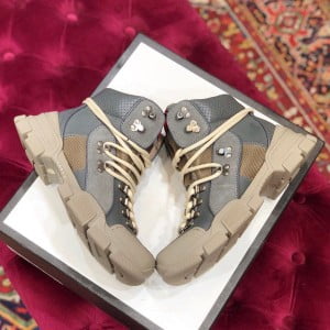 Gucci Flashtrek GG Hightop Sneakers Calfskin Leather Fall/Winter 2019 Collection - Image 5