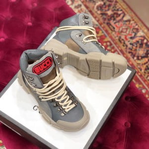 Gucci Flashtrek GG Hightop Sneakers Calfskin Leather Fall/Winter 2019 Collection - Image 6