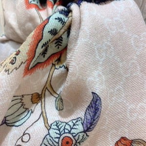 Gucci Floral Jacquard Cashmere Scarf 200cm Fall/Winter 2019 Collection - Image 10