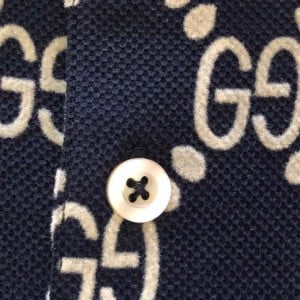 Gucci GG Logo Embroidered Polo Mens Cotton Shirt Spring/Summer 2020 Collection - Image 8