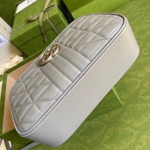 Gucci GG Marmont Small Matelassé Shoulder Bag 24cm 447632 Matelassé Calfskin Leather Spring/Summer 2022 Collection - Image 3