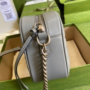 Gucci GG Marmont Small Matelassé Shoulder Bag 24cm 447632 Matelassé Calfskin Leather Spring/Summer 2022 Collection - Image 6