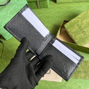 Gucci GG Tiger Bi-Fold Wallet 10cm ‎428726 Smooth Calfskin Leather Spring/Summer 2022 Collection - Image 8