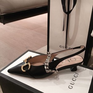 Gucci Horsebit Slingback Flats Calfskin Leather Spring/Summer 2020 Collection - Image 3
