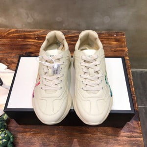 Gucci Logo Rhyton Dad Sneakers 602046 Calfskin Leather Spring/Summer 2020 Collection - Image 7