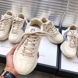 Gucci Rhyton Cat Unisex Dad Sneakers ‎‎524991 Calfskin Leather Spring/Summer 2019 Collection - Image 6