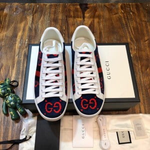 Gucci Velour Ace Sneakers 499410 Calfskin Leather Spring/Summer 2020 Collection - Image 3
