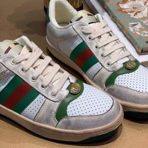 Gucci Vintage Screener Sneaker ‎‎570442 Calfskin Leather Spring/Summer 2019 Collection - Image 4