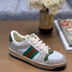 Gucci Vintage Screener Sneaker ‎‎570442 Calfskin Leather Spring/Summer 2019 Collection - Image 6