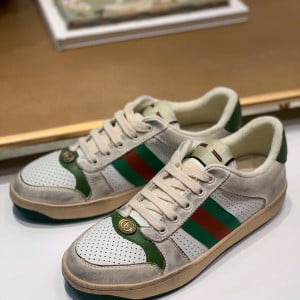 Gucci Vintage Screener Sneaker ‎‎570442 Calfskin Leather Spring/Summer 2019 Collection - Image 9