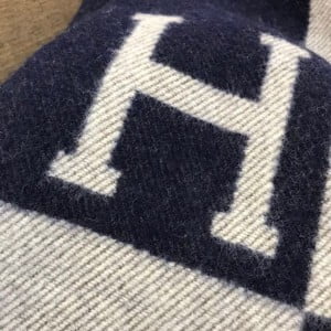 Hermes Avalon Signature H Wool Throw Blanket - Image 4