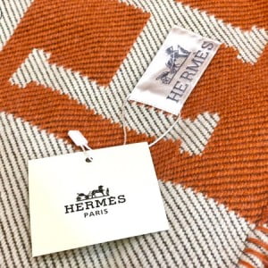 Hermes Avalon Signature H Wool Throw Blanket - Image 5
