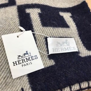Hermes Avalon Signature H Wool Throw Blanket - Image 5