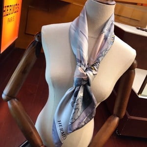 Hermes House Shawl Scarf 90cm Fall/Winter 2020 Collection - Image 8
