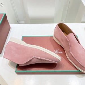 Loro Piana Open Deck Walk Loafers Unsex Shoes Suede Leather Spring/Summer 2022 Collection - Image 3