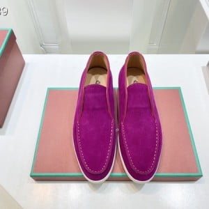 Loro Piana Open Deck Walk Loafers Unsex Shoes Suede Leather Spring/Summer 2022 Collection - Image 3
